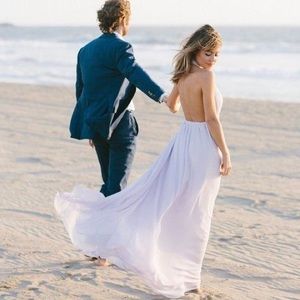 Show Me Your Mumu Luna Light Lavender Halter Dress